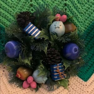 Vintage plastic Christmas candle ring